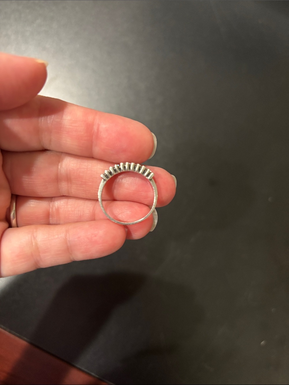 Sterling Silver Channel-Set Diamondique Eternity Ring - Silver - Picture 2 of 4